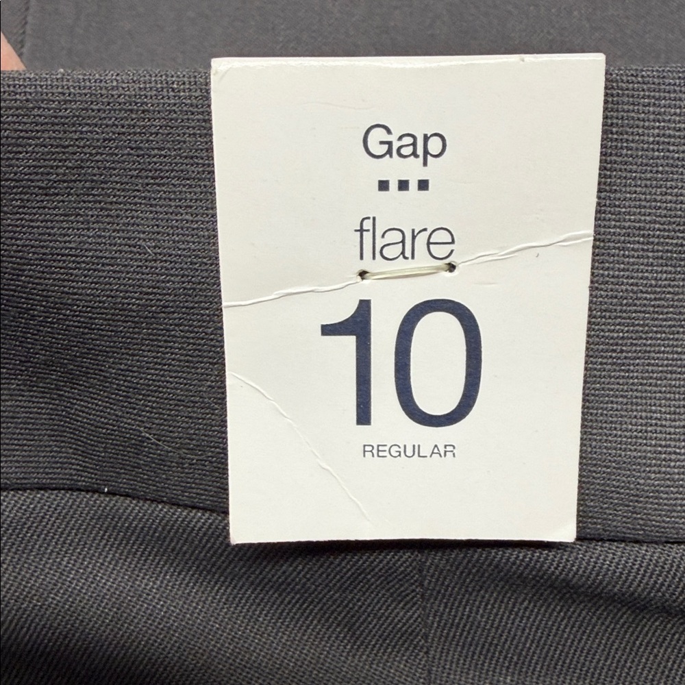 GAP NWT Gray Flare Leg Pants Size 10 Regular - Picture 9 of 9